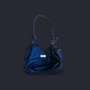 Rosetti Black Leather Shoulder Bag
